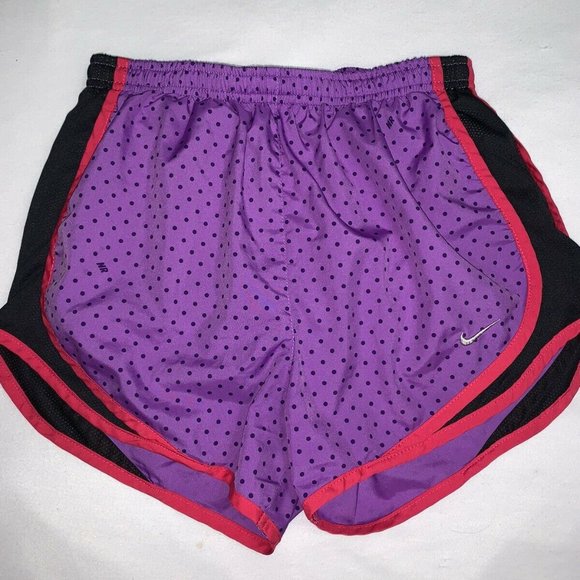 Nike Dri-Fit Womens Purple Print Lined Tempo Mesh - Picture 1 of 6